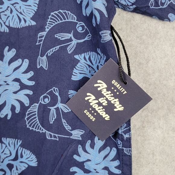 Artistry in Motion Shirt Mens Size XL Slim Fit Fishie SS Buttondown NEW w/Tag - Picture 5 of 15